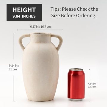 Rustic PORCER Ceramic Vase for Home Decor and Gifting