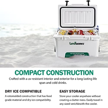 Landworks 45QT Ice Cooler with 5-Day Ice Retention