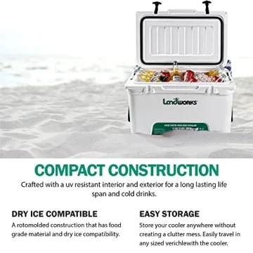 Landworks 45QT Ice Cooler with 5-Day Ice Retention