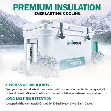 Landworks 45QT Ice Cooler with 5-Day Ice Retention