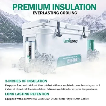 Landworks 45QT Ice Cooler with 5-Day Ice Retention