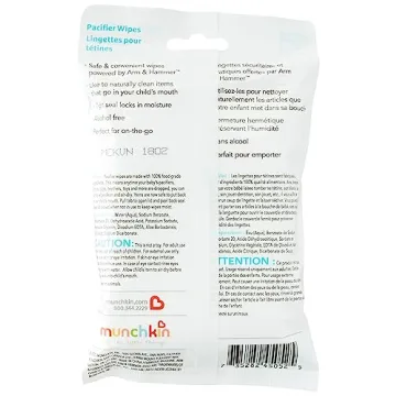 Munchkin Arm & Hammer Pacifier Wipes - 36 Safe & Effective Cleaning Wipes
