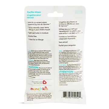 Munchkin Arm & Hammer Pacifier Wipes - 36 Safe & Effective Cleaning Wipes