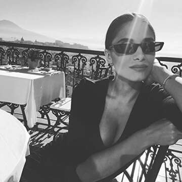 FEISEDY Vintage Square Small Sunglasses Women Acetate Frame Eyewear B2292