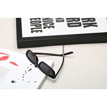 FEISEDY Vintage Square Small Sunglasses Women Acetate Frame Eyewear B2292