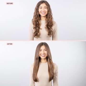 L'ANGE HAIR Le Titane Titanium Curling Flat Iron for All Hair Types | Dual Voltage for Travel | Hair Straightener and Curler 2 in 1 (Blush 1")