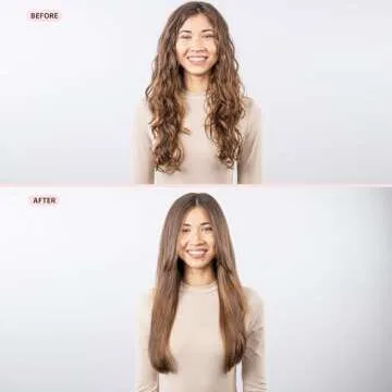 L'ANGE HAIR Le Titane Titanium Curling Flat Iron for All Hair Types | Dual Voltage for Travel | Hair Straightener and Curler 2 in 1 (Blush 1")