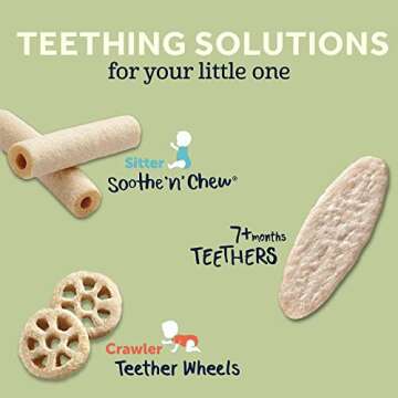 Gerber Soothe N Chew Strawberry Apple Teething Sticks, 5 Boxes of 6 Individually Wrapped Teethers (30 Count)