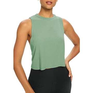 Bestisun Workout Tops for Women Yoga Athletic Gym Clothing Open Back Sports Pilates Clothes Gray Gre...