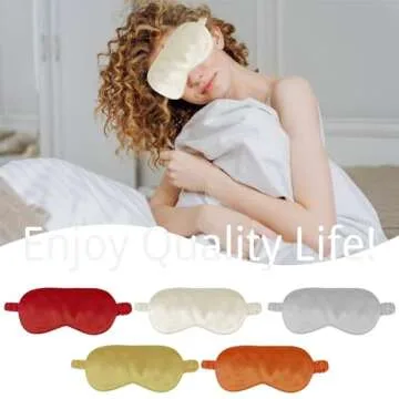 Luxury Silk Sleep Mask with Elastic Strap for All