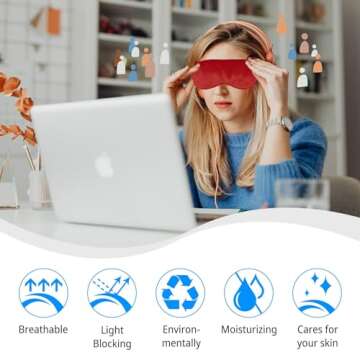 Luxury Silk Sleep Mask with Elastic Strap for All