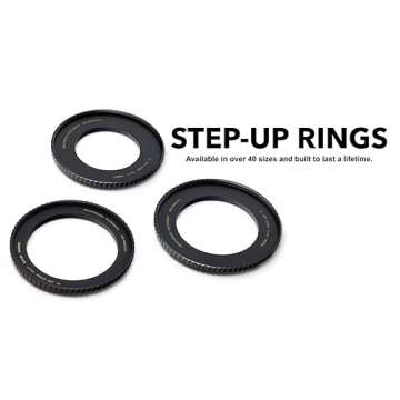 Breakthrough Photography 67mm to 72mm Step-Up Lens Adapter Ring for Filters, Made of CNC Machined Br...