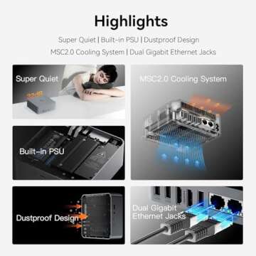 Beelink EQR Mini PC Ryzen 5 6600H 16GB DDR5 500GB SSD