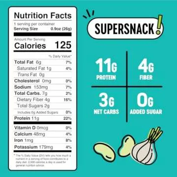 The Only Bean High Protein Snacks, Healthy Snacks for Adults and Kids, Vegan and Low Carb Snacks, In...