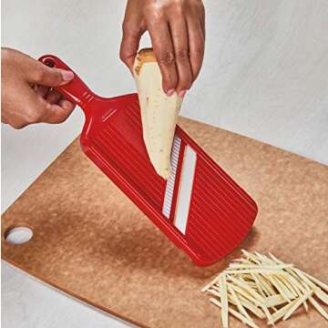 Kyocera Advanced Ceramic Wide Julienne Slicer, Red