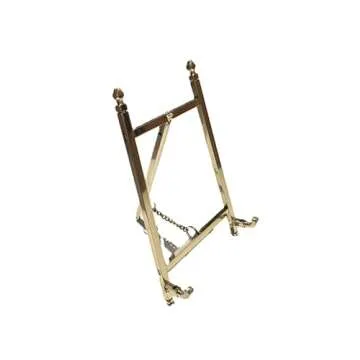 Clearco Brass Table Top Easel, Art Display Easels, Brass Plate Stands for Displays Shows, and Exhibi...