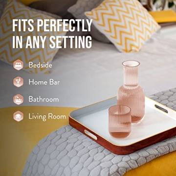 Elegant Bedside Water Carafe with Tumbler Set (Blush)
