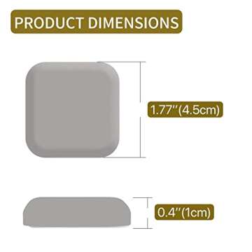 Door Stoppers Wall Protector - Silicone Door Knob Guard Wall Shield - Self-Adhesive Door Handle Bump...