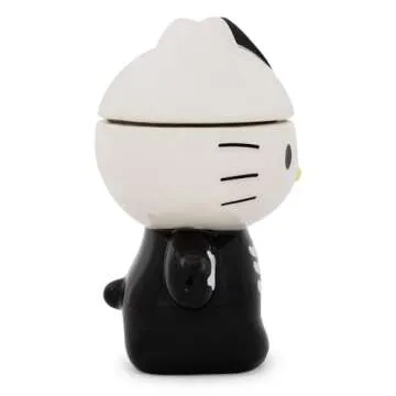 Hello Kitty Skeleton Ceramic Snack Jar for Fun Storage