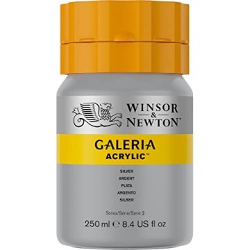 Winsor & Newton 250ml Metallic Silver Acrylic Paint