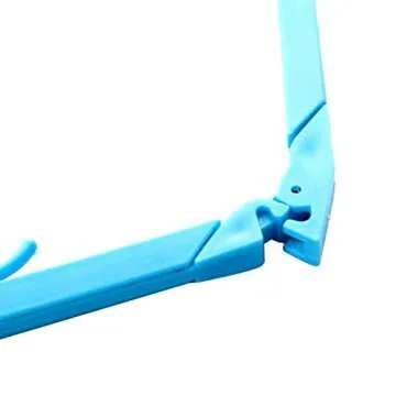 Adjustable Hands Free Reading Bracket Book Pages Holder for Reading Portable Book Stand Support Clamp Foldable Relaxed Book Support Clip for Office Outdoor & Outside Reading Stand (Blue)
