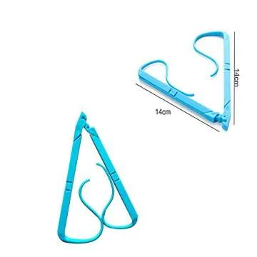 Adjustable Hands Free Reading Bracket Book Pages Holder for Reading Portable Book Stand Support Clamp Foldable Relaxed Book Support Clip for Office Outdoor & Outside Reading Stand (Blue)
