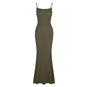 REORIA Sexy Casual Lounge Slip Long Dress for Women