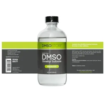 DMSO 8 oz Glass Bottle 99.995% Pure Low Odor Liquid