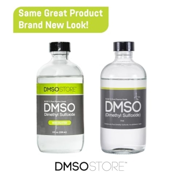DMSO 8 oz Glass Bottle 99.995% Pure Low Odor Liquid