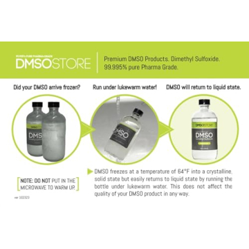 DMSO 8 oz Glass Bottle 99.995% Pure Low Odor Liquid