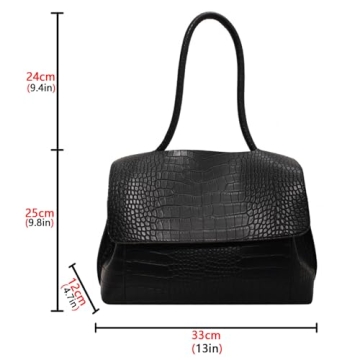 Stylish Ladies Faux Leather Tote Bag with Large Capacity