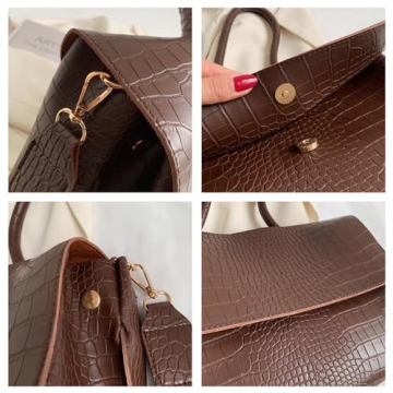 Stylish Ladies Faux Leather Tote Bag with Large Capacity