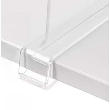 HBlife 4 Pack Clear Vinyl Record Storage Holder