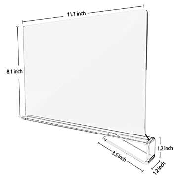 HBlife 4 Pack Clear Vinyl Record Storage Holder