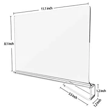 HBlife 4 Pack Clear Vinyl Record Storage Holder