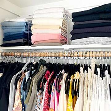 HBlife 4 Pack Clear Vinyl Record Storage Holder