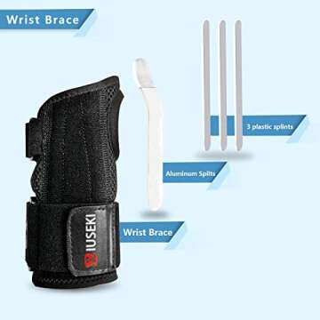 wiuseki Wrist Brace for Carpal Tunnel Lightweight Wrist Support Brace for Relief Pain Arthritis Tend...
