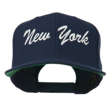 US Eastern State New York Snapback Cap - Navy Blue Unisex