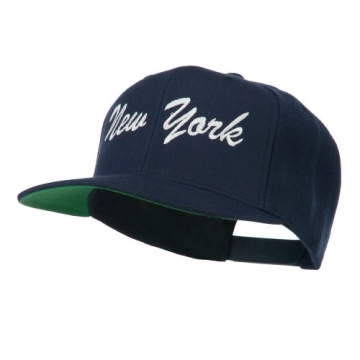 US Eastern State New York Snapback Cap - Navy Blue Unisex
