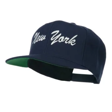 US Eastern State New York Snapback Cap - Navy Blue Unisex