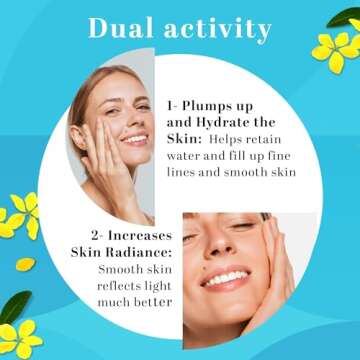 TruSkin Hyaluronic Acid Serum for Face + 7 Ultra Hydrating Ingredients – Best Face Serum for Moisturizing, Plumping Skin & Smoothing the Look of Fine Lines, 1 fl oz