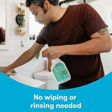 ECOS Bathroom Cleaner - Shower, Tile & Bathtub - All Purpose Cleaning Spray & Shower Cleaner - No Scrub or Rinse Needed for Soap Scum Remover- Natural Bathroom Cleaning Supplies ( Pack of 2 )