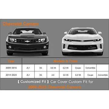 Kayme 7 Layers Car Cover for Chevrolet Camaro Waterproof