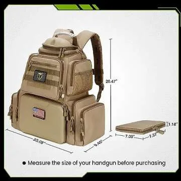 TideWe Tactical Range Backpack for Shooting Enthusiasts