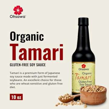 Ohsawa Organic Tamari, Traditionally Brewed in Cedar Kegs for Extra Flavor - Japanese Soy Sauce, Low...