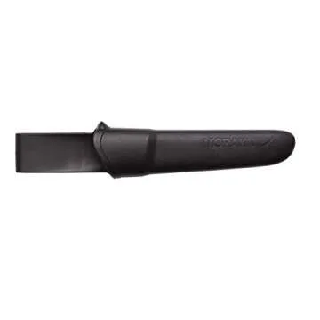 Morakniv Companion Stainless Steel Fixed-Blade Knife with Sheath, 4.1 Inch,Black