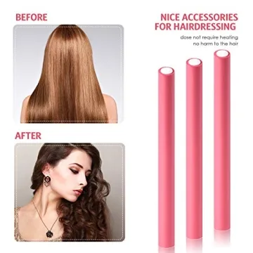 Syhood 30 Pcs Flexible Curling Rods for Beautiful Curls