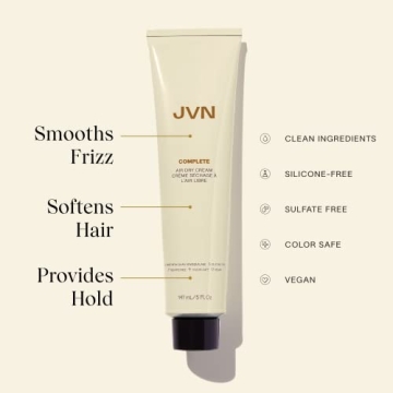 JVN No Heat Air Dry Cream for Smooth Defined Hair