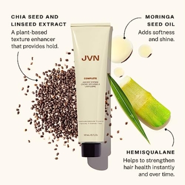 JVN No Heat Air Dry Cream for Smooth Defined Hair
