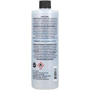 ForPro Professional Collection 100% Pure Acetone, Professional Nail Polish Remover for Natural, Artificial, Acrylic, and Sculptured Nails, Removes Gel Polish, Glue, and Glitter, 16 fl. oz.